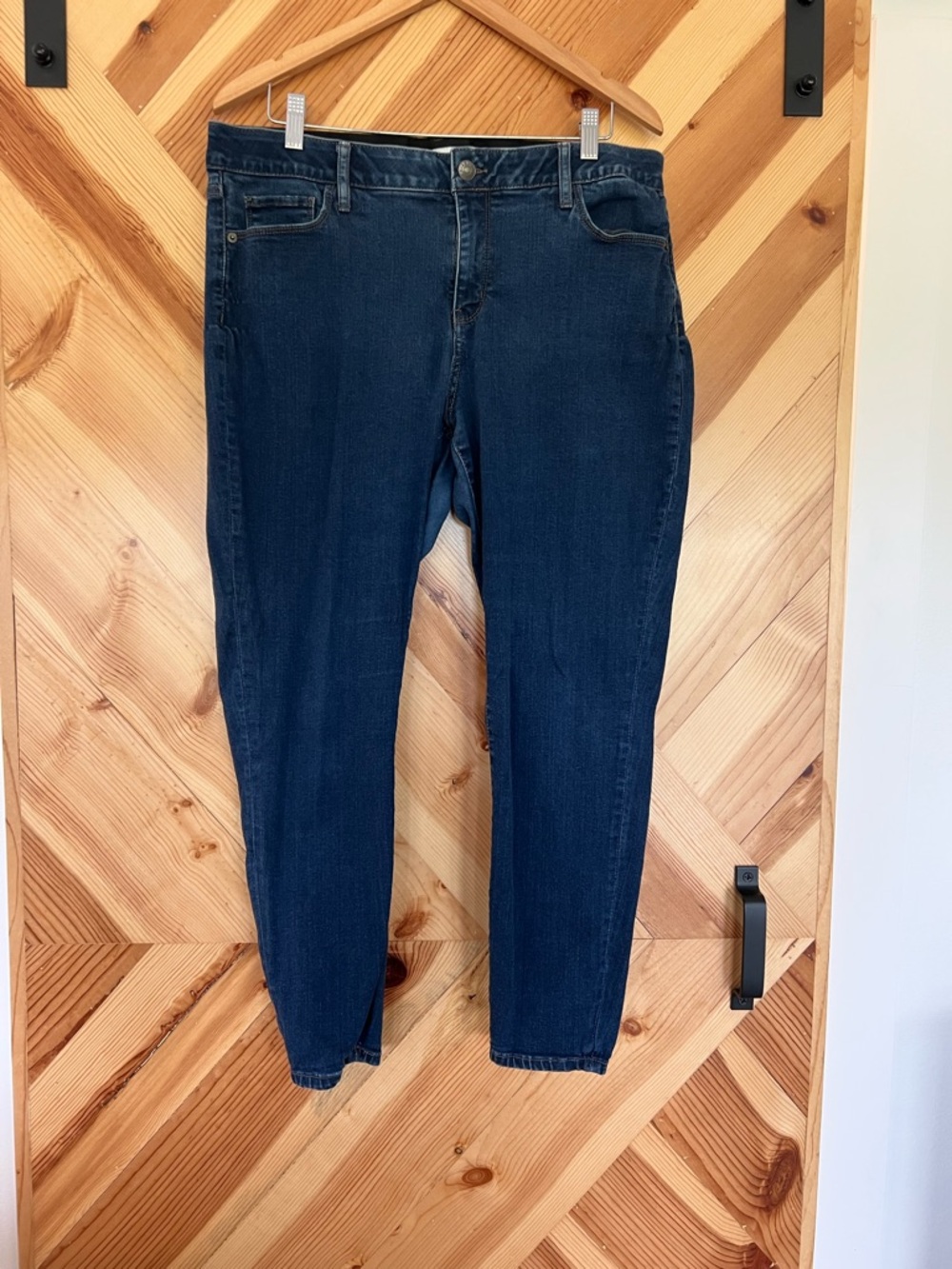 Dark Blue Women's  Maternity Stretch Slim Jeans